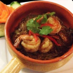 Steamed glass noodle with prawn